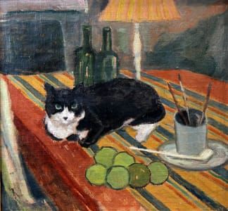 Artwork Title: Composition with Cat