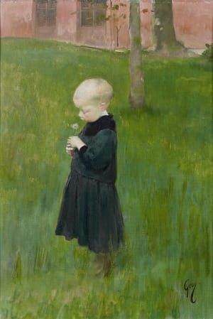 Artwork Title: Little boy in a Meadow