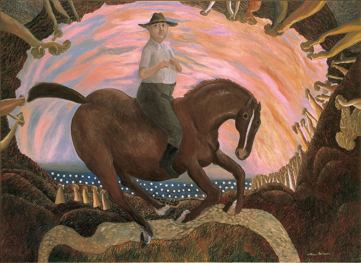 Artwork Title: Equestrian Self Portrait