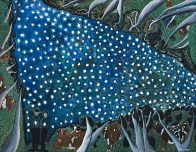 Artwork Title: Beechmont with Starry Night