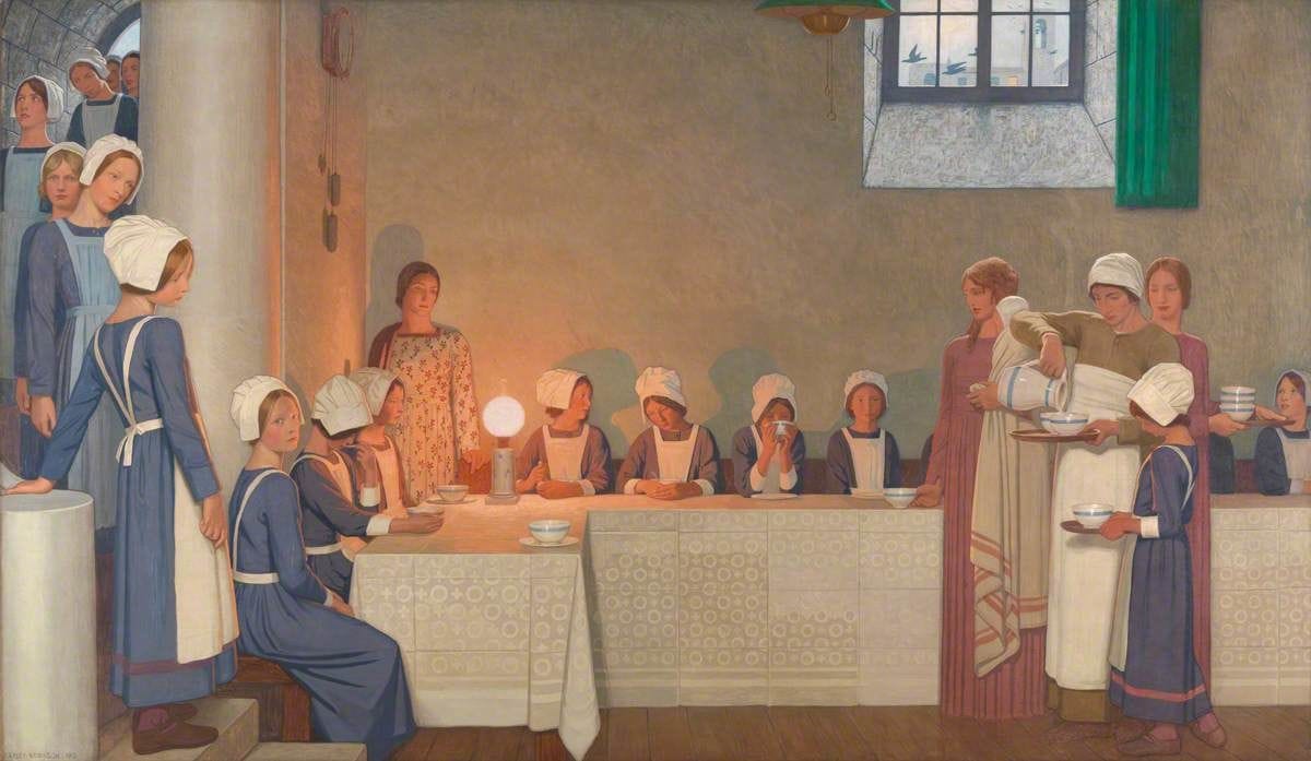 Artwork Title: Orphan Girls Entering the Refectory of a Hospital