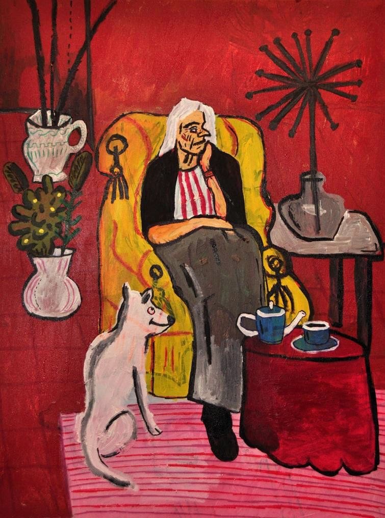 Artwork Title: Grandma & Dog