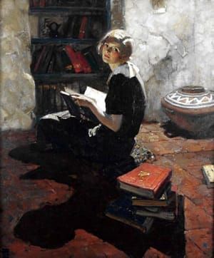 Artwork Title: Portrait of a Young Woman Reading