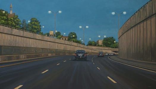 Artwork Title: Decarie at Dusk