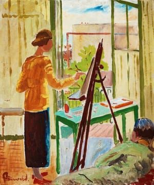 Artwork Title: His Wife at Her Easel