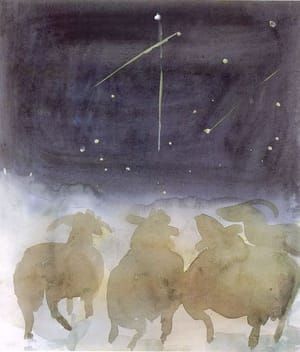 Artwork Title: Ewes Watching Shooting Stars