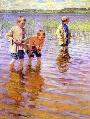 Artwork Title: На послеполуденной рыбалке (Fishing in the Afternoon)