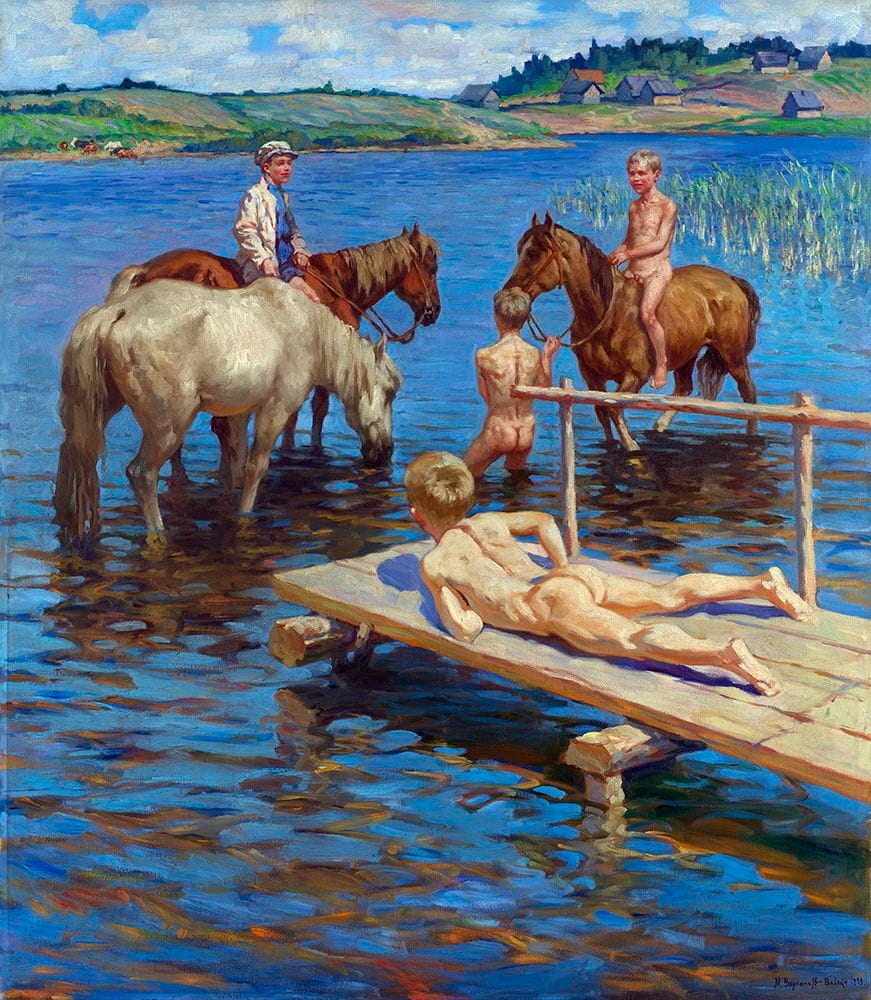 Artwork Title: Купание коней (Bathing Horses)