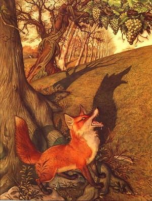 Artwork Title: The Fox and the Grapes
