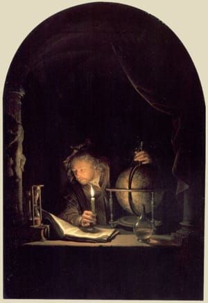 Artwork Title: Astronomer by Candlelight