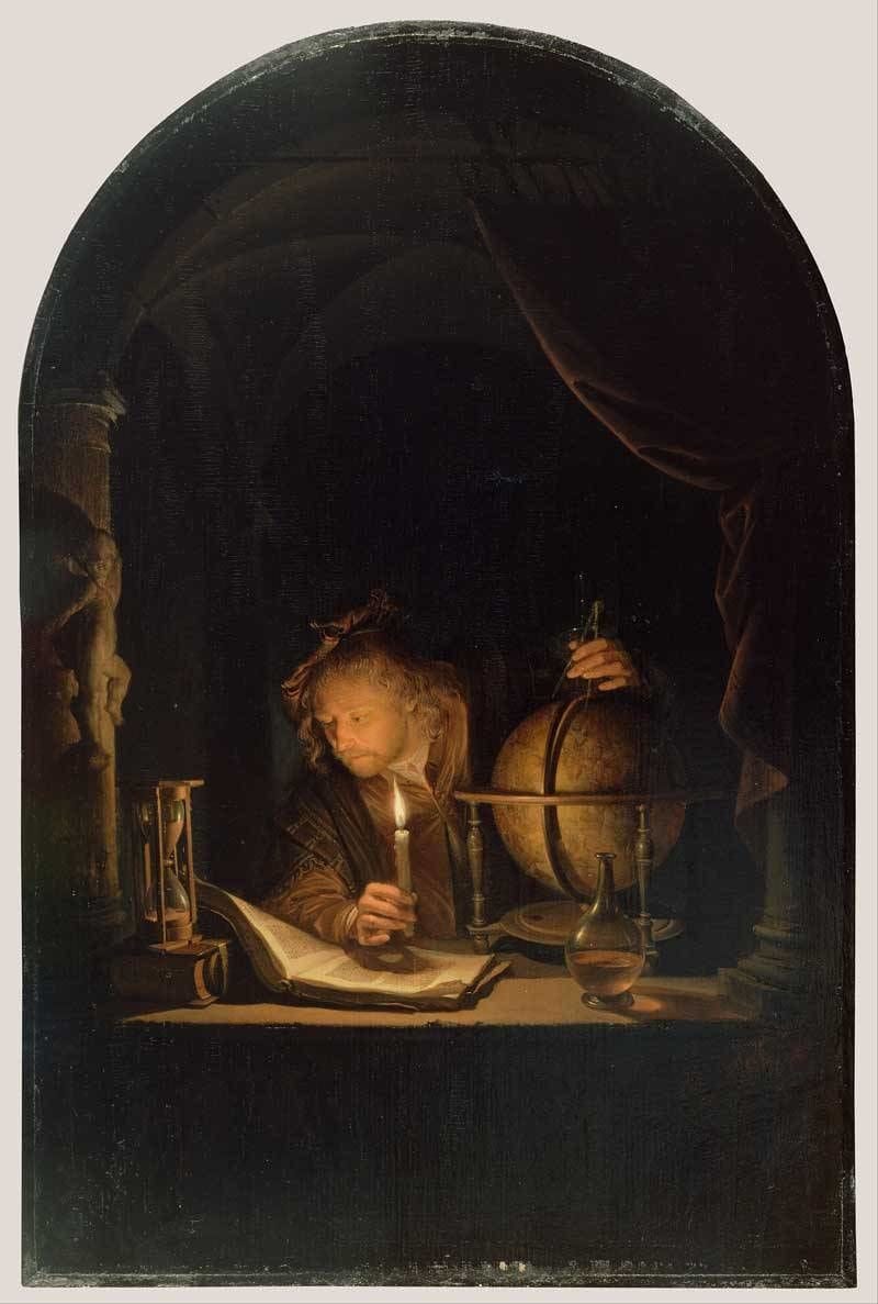 Artwork Title: Astronomer by Candlelight