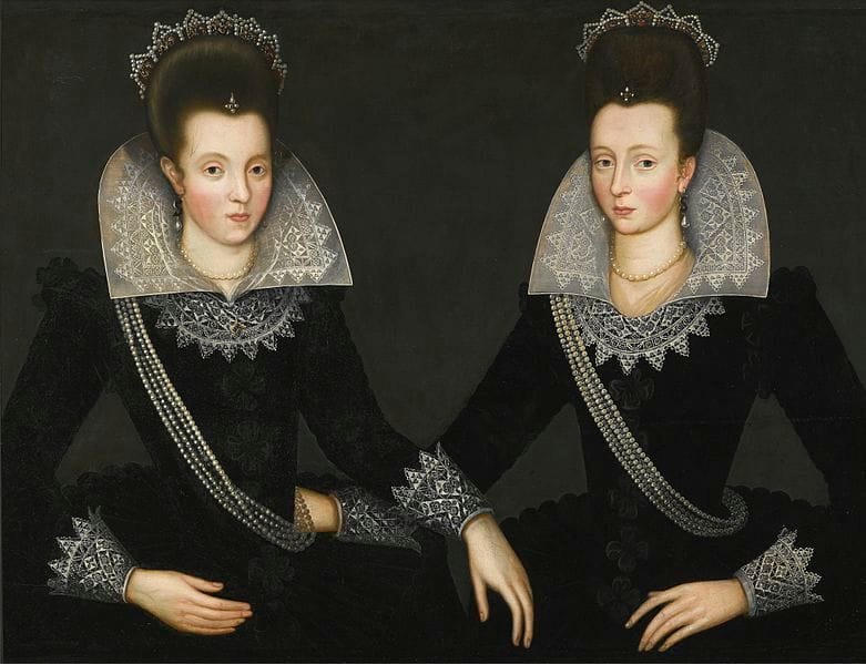 Artwork Title: Portrait of Two Sisters
