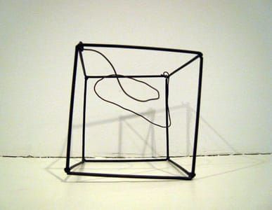 Artwork Title: Wire Cage Soap Film Form