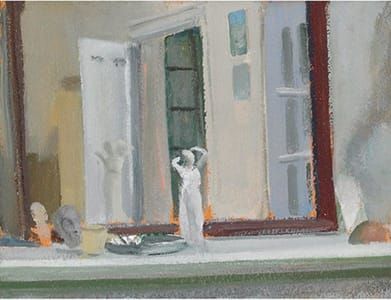 Artwork Title: Small Still Life with Statue against Mirror