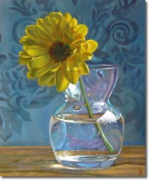 Artwork Title: Daisy in a Vase