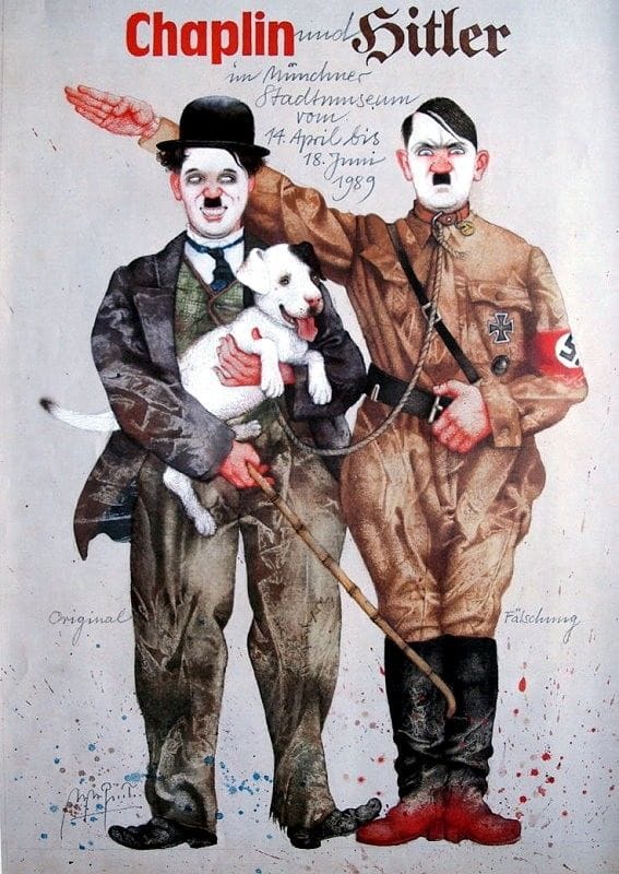 Artwork Title: Chaplin and Hitler