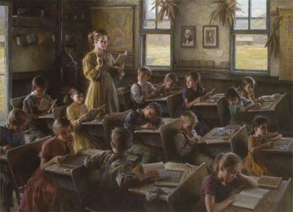 Artwork Title: Country Schoolhouse