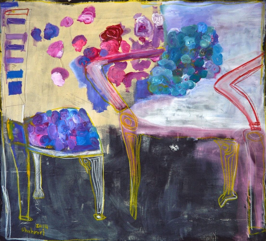 Artwork Title: Chair And Flower
