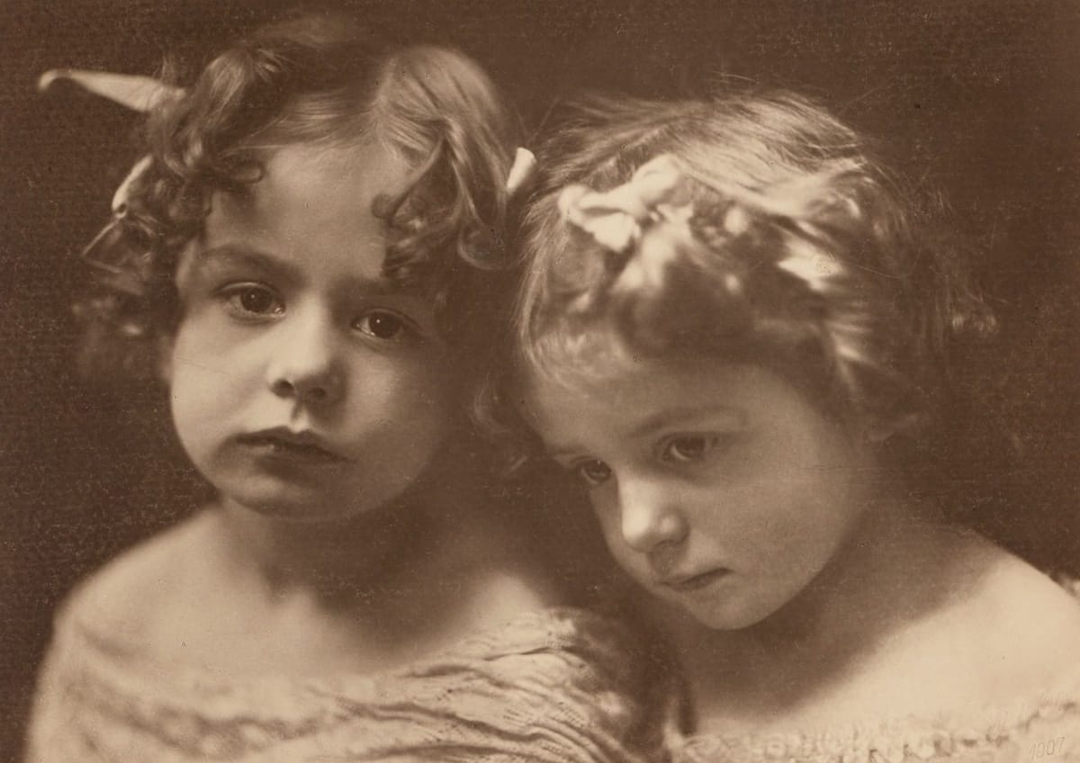 Artwork Title: Untitled (Portrait of Two Girls)