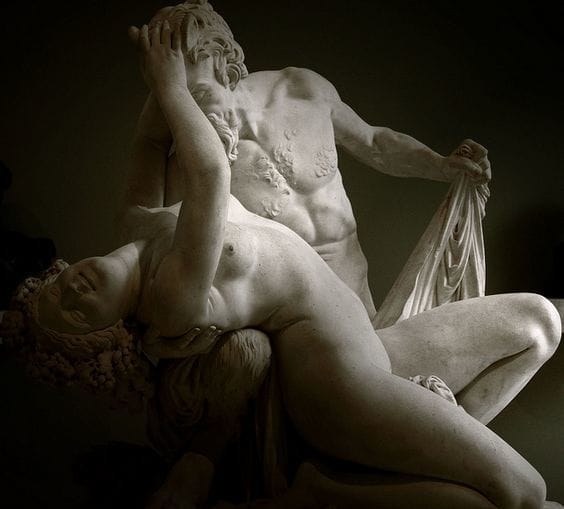 Artwork Title: Satyr and Bacchante