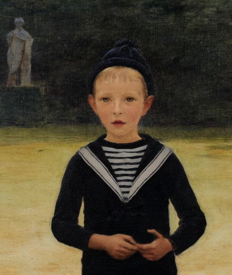 Artwork Title: Portrait of a Young Boy Wearing a Sailor Suit