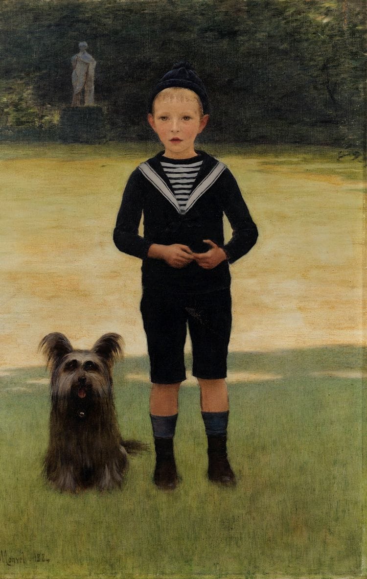 Artwork Title: Portrait of a Young Boy Wearing a Sailor Suit