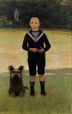 Artwork Title: Portrait of a Young Boy Wearing a Sailor Suit