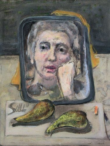 Artwork Title: Self Portrait with Pears