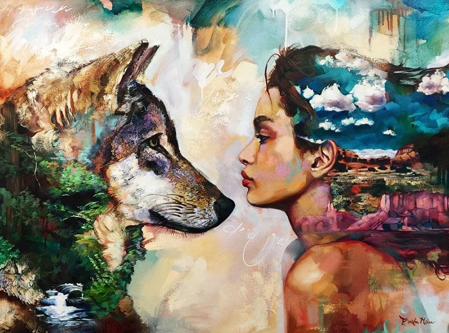 Artwork Title: The Wolf and The Girl