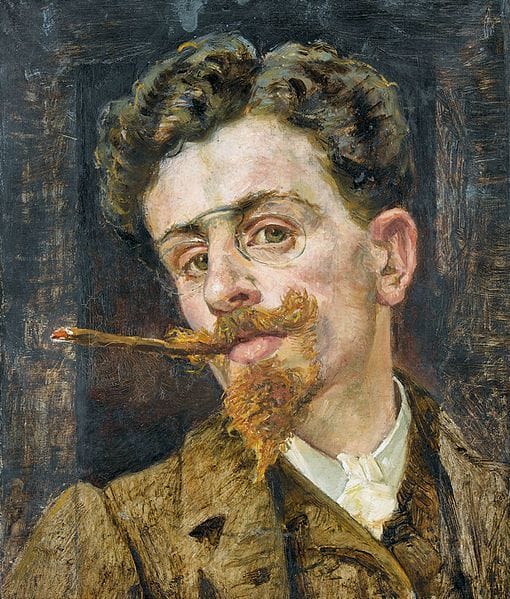 Artwork Title: Self Portrait of the Artist at Brissago