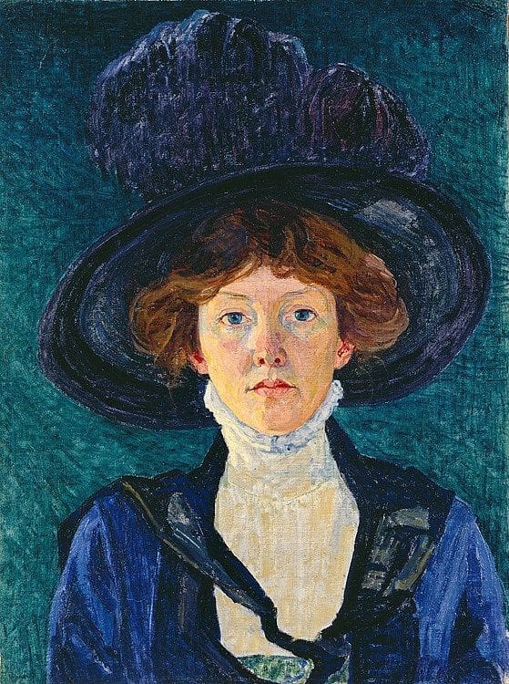 Artwork Title: Frauenbildnis mit Hut (Woman with Hat)