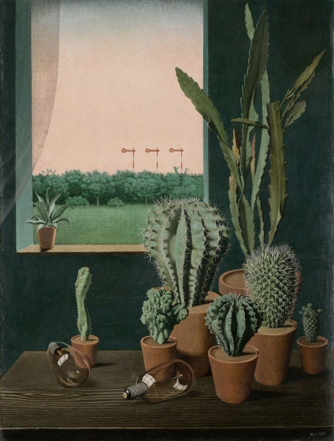 Artwork Title: Cacti and Semaphore (Kakteen und Semaphore)