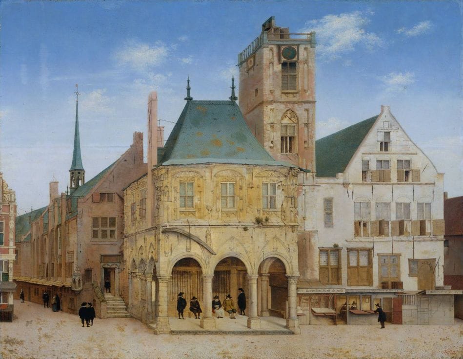 Artwork Title: Het oude stadhuis te Amsterdam  (The Old City Hall in Amsterdam)