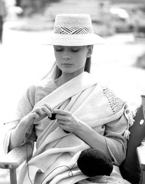 Artwork Title: Audrey Hepburn during the production of 