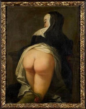 Artwork Title: Kneeling Nun, Verso