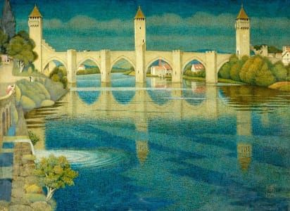 Artwork Title: The Great Bridge at Cahors
