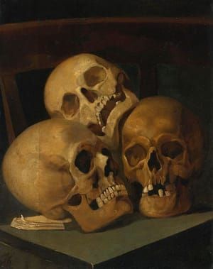 Artwork Title: Still Life of Three Skulls