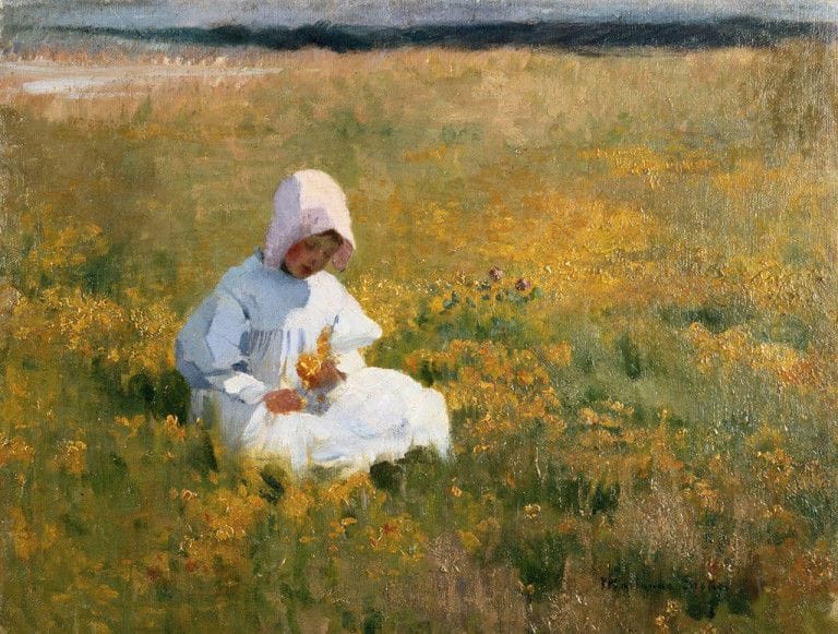 Artwork Title: In the Meadow (In a Field of Buttercups)