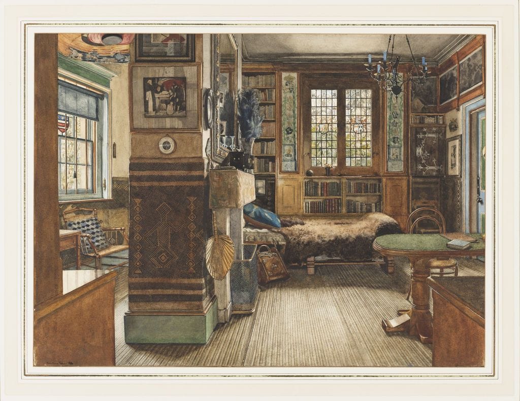 Artwork Title: Sir Lawrence Alma-Tadema's Library in Townshend House, London