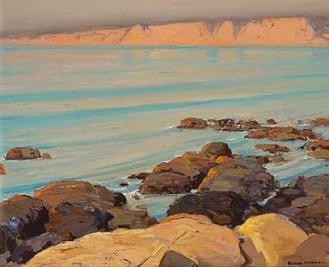 Artwork Title: Quiet Sea (La Jolla cliffs)