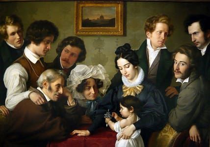 Artwork Title: The Bendemann Family and Friends