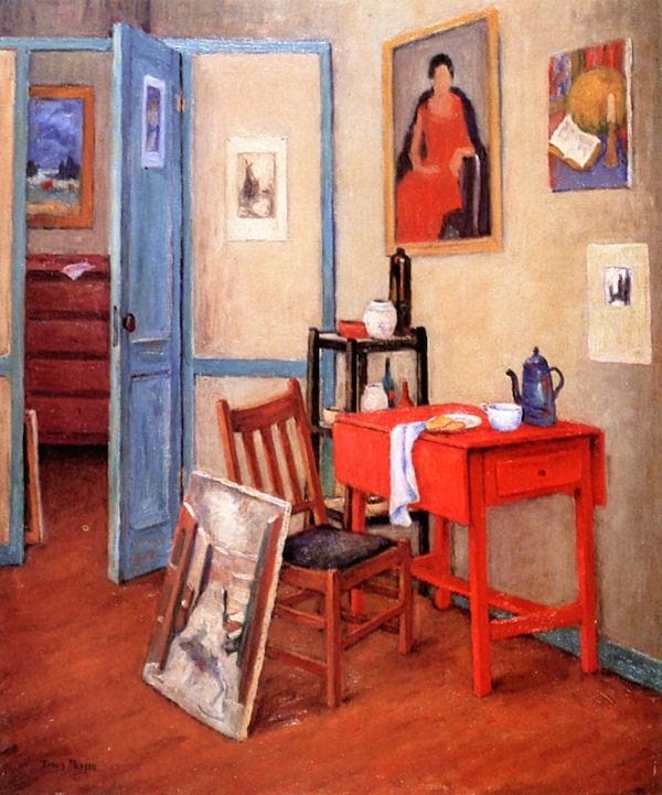 Artwork Title: Room with Red Drop Leaf Table