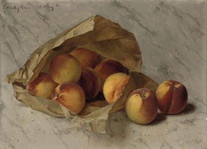 Artwork Title: Nine Peaches in a Paper Bag