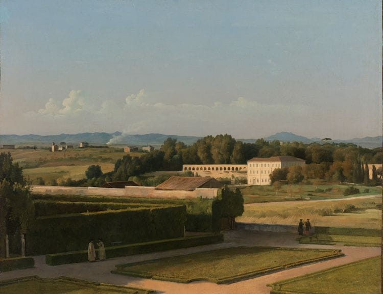Artwork Title: View of the Gardens of Villa Medici