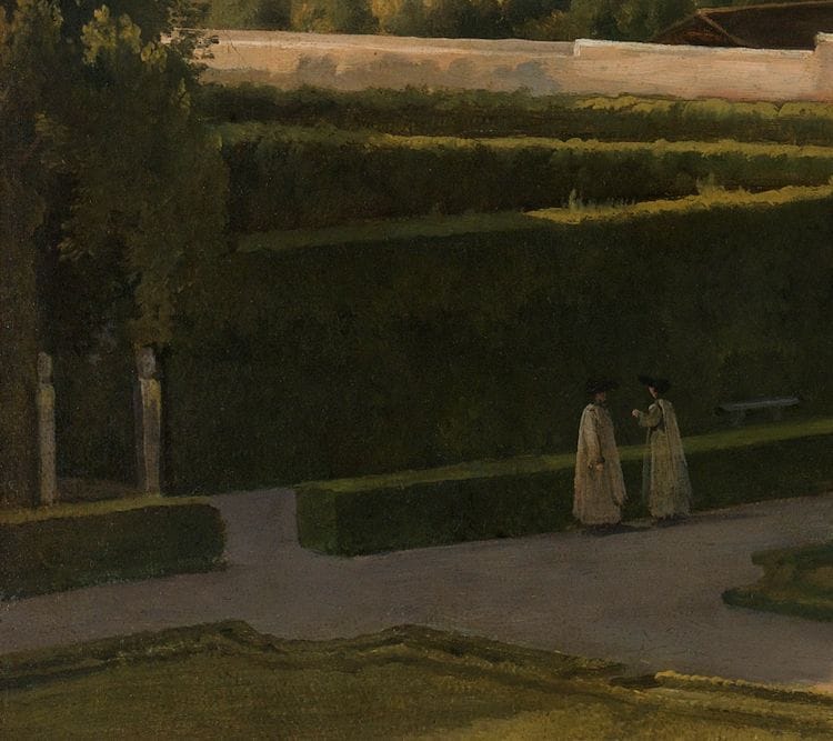 Artwork Title: View of the Gardens of Villa Medici