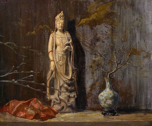 Artwork Title: Still Life with Oriental Figure