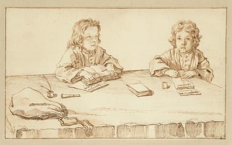 Artwork Title: Portraits of Serafino and Francesco Falzacappa, c