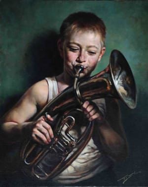 Artwork Title: The Young Tuba Player