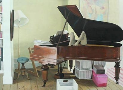 Artwork Title: Piano with Legs