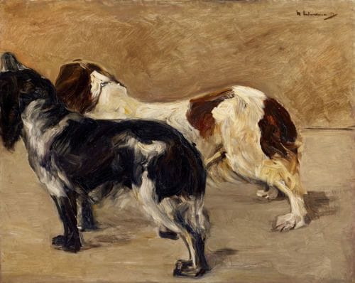 Artwork Title: Zwei Spaniels (Two Spaniels)